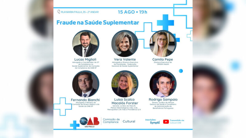 Advogados da saúde suplementar se reúnem para discutir o impacto das fraudes no setor / Divulgação