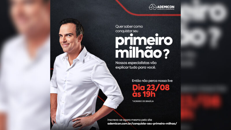 Ademicon ensina estratégias para alcançar R$ 1 milhão / Divulgação