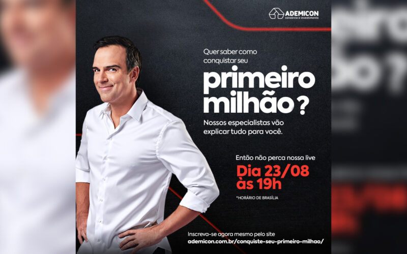Ademicon ensina estratégias para alcançar R$ 1 milhão / Divulgação