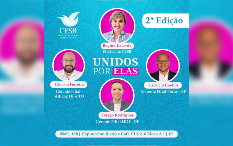Segunda edição do "Unidos Por Elas" promete debater igualdade no mercado de seguros / Divulgação