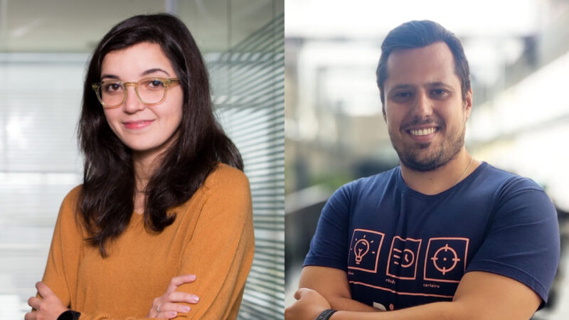 Manoela Mitchell, CEO e cofundadora da Pipo Saúde; e Felipe Baeta, CEO e fundador da Piwi / Reprodução