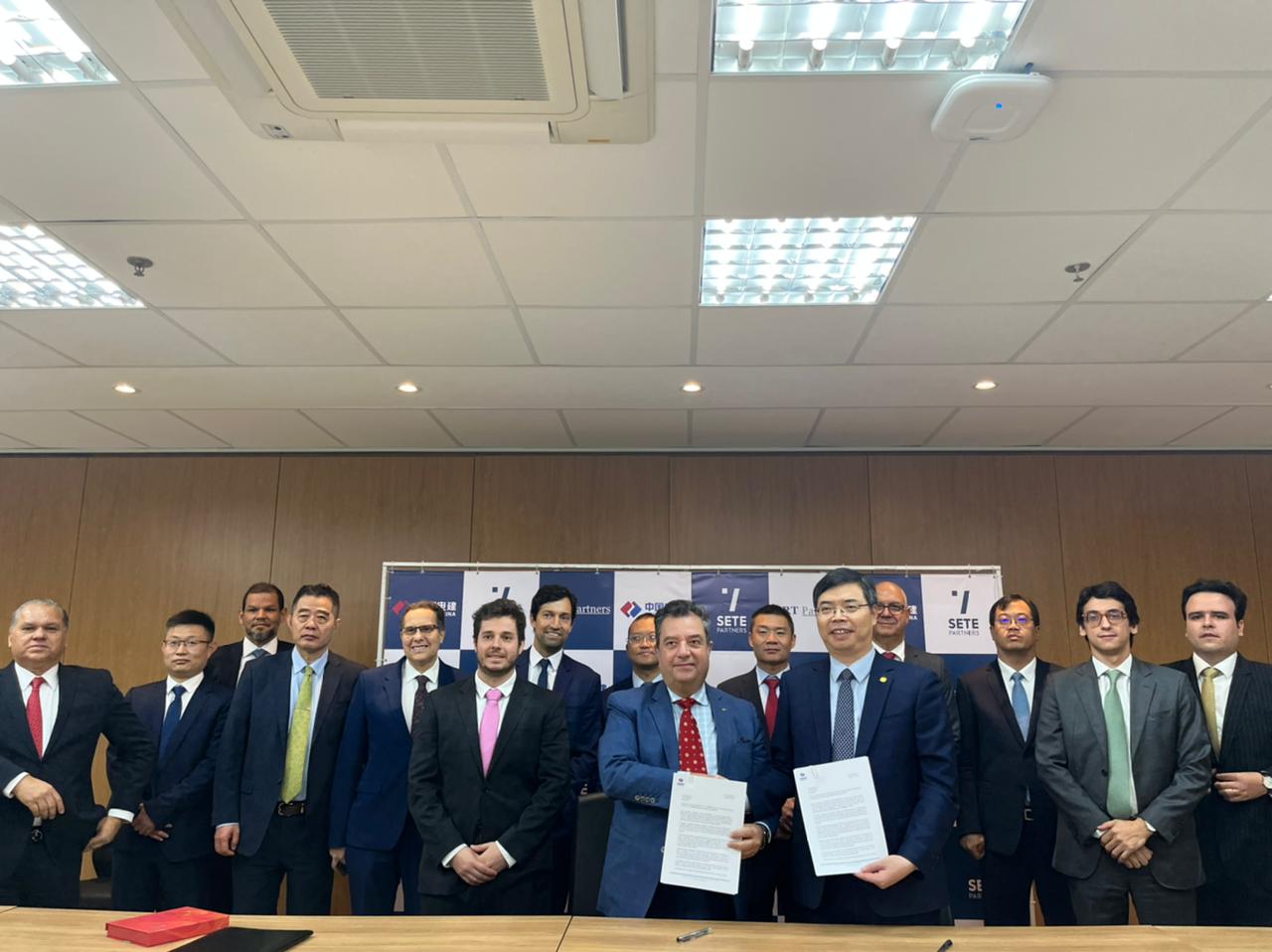 GRT Partners concretizou a assinatura da carta de intenções junto à PowerChina International / Foto: Divulgação