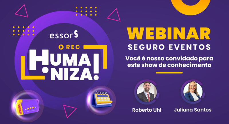 ESSOR convida corretores para Webinar Seguro Eventos no dia 30 de agosto/ Foto: Divulgação