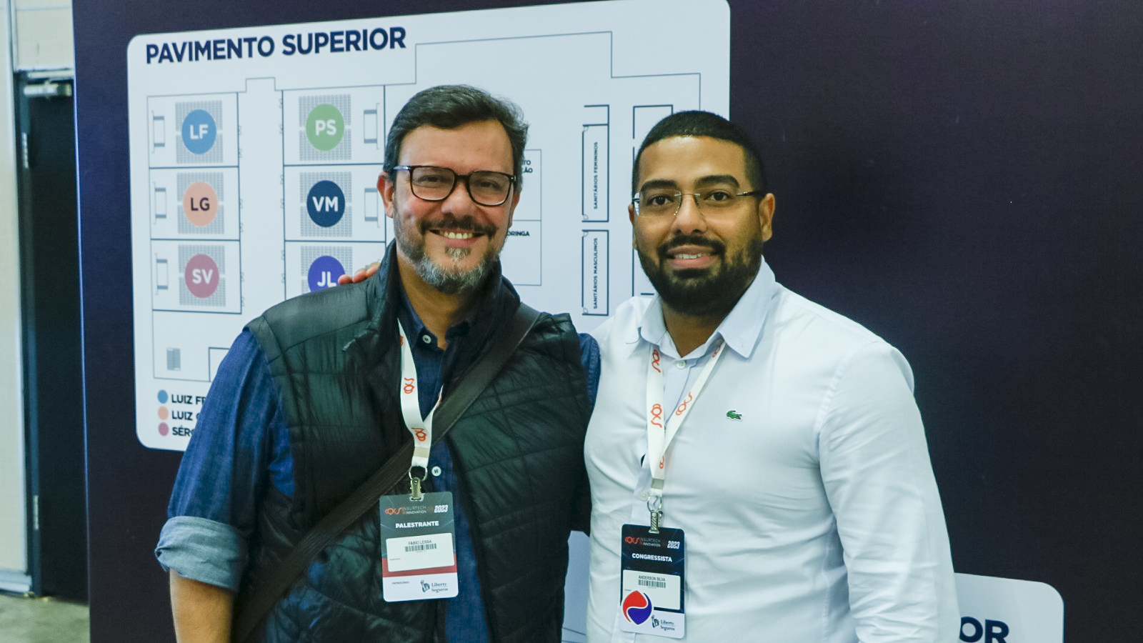 Fabio Lessa, Diretor Comercial CAPEMISA Seguradora, e Michel Fernandes, Corretor da Fernandes Seguros / Foto: Divulgação