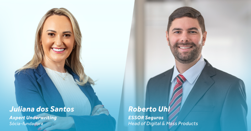 Juliana Santos Axpert e Roberto Uhl ESSOR Seguros/ Foto: Divulgação