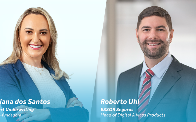Juliana Santos Axpert e Roberto Uhl ESSOR Seguros/ Foto: Divulgação