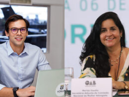 Guilherme Krupelis, sócio-diretor da VOKAN; e Marisa Gaudio, presidente da CAARJ / Foto: Divulgação