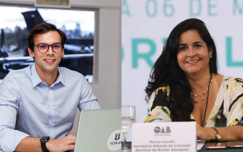 Guilherme Krupelis, sócio-diretor da VOKAN; e Marisa Gaudio, presidente da CAARJ / Foto: Divulgação
