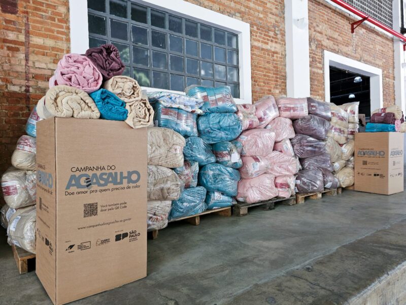 Campanha do Agasalho arrecada 610 mil cobertores e 4,4 milhões de roupas em 2023 / Foto: Divulgação