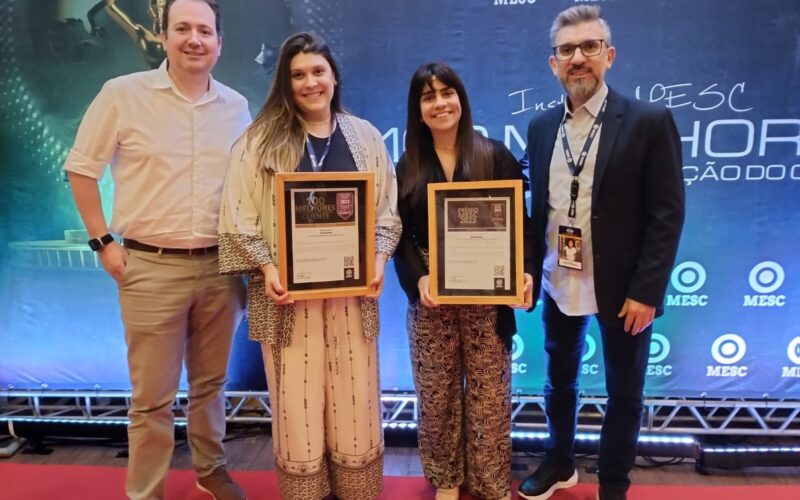 Icatu recebe a premiação pelo Instituto MESC / Foto: Divulgação