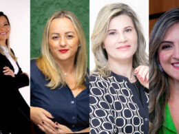 Alessandra Gonçalves, Diretora Técnica da Bancorbrás Corretora de Seguros; Patricia Bais, da Bais Assessoria; Enir Junker, da Junker Assessoria; Larissa Arruda, da Asserta Corretora / Foto: Reprodução