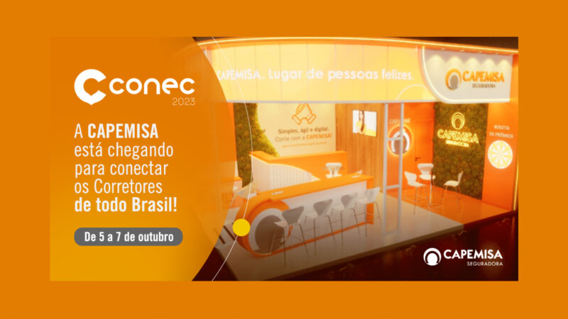CAPEMISA Seguradora participa do Conec 2023 com palestra sobre como aumentar vendas e happy hour com brindes/ Foto: Divulgação