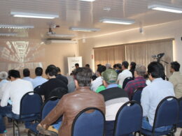 Representantes da cadeia produtiva do trigo paulista reunidos em Itaberá (SP) / Foto: Divulgação