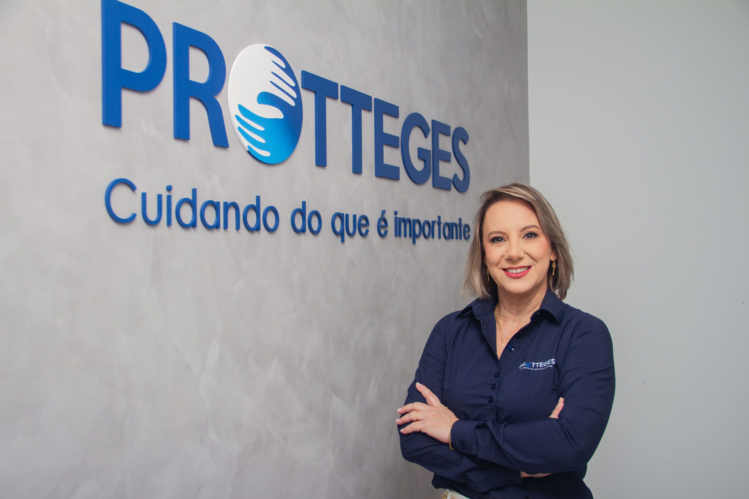 Margot Adriane Valmorbida, fundadora e diretora do Grupo Protteges / Foto: Clayton Torres / Divulgação
