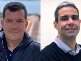 Luciano Bezas, diretor Comercial de Canais Estratégicos da MAPFRE; e Rafael Rocha, gerente executivo de meios de pagamento e serviços financeiros do Grupo Casas Bahia / Foto: Divulgação