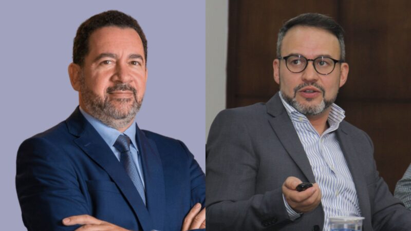 Dyogo Oliveira (Presidente da CNseg) e Altevir Prado (Presidente do Sindseg PR/MS) / Foto: Divulgação