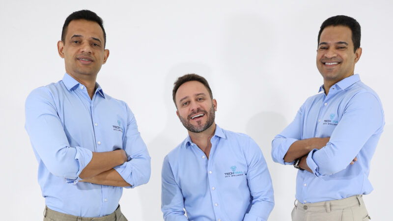 Da esquerda para direita. Castelano Santos, CEO e co-fundador da TechTrail, Wecsley Alves, Diretor de Operações e co-fundador, Romildo Santos, Diretor de Tecnologia/ Foto: Divulgação