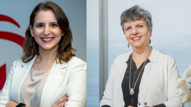 Karen Almeida, Gerente de Comunicação Interna do Grupo Segurador; e Regina Macedo, Superintendente de Comunicação e Análise de Mercado do Grupo Bradesco Seguros / Foto: Divulgação