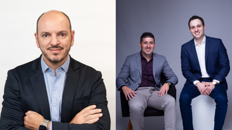 Roberto Schimith, CEO da Insert Seguros; Marvin Viana, sócio e gerente comercial; Rodrigo Bregalda, diretor da Bregalda Seguros / Foto: Divulgação