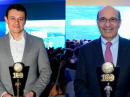 Manoel Peres, diretor-presidente do Grupo Bradesco Saúde, Carlos Marinelli, diretor-geral da Bradesco Saúde e da Atlântica Hospitais e Participações/ Foto: Divulgação