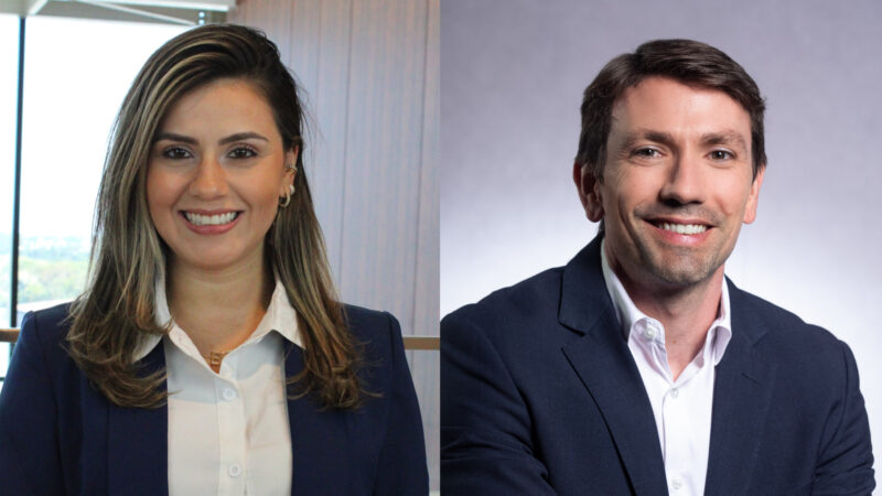 Bruna Dornelas, Executiva de Contas na Maxpar; e Arnaldo Bechara, Diretor de Automóvel, RD Massificados e Precificação da Tokio Marine / Foto: Divulgação