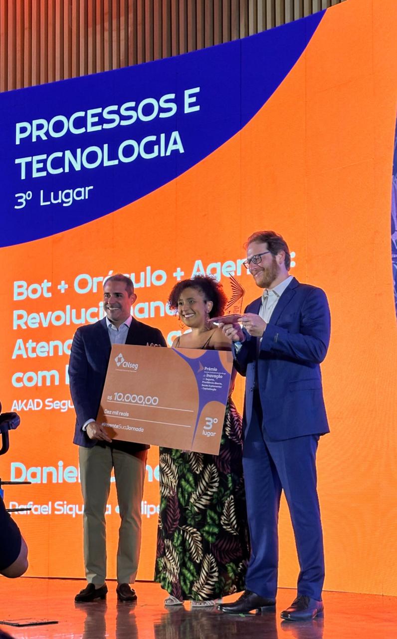 Inovação Bot + Oráculo + Agentes da Akad é finalista de Prêmio de Inovação do Mercado de Seguros / Foto: Divulgação