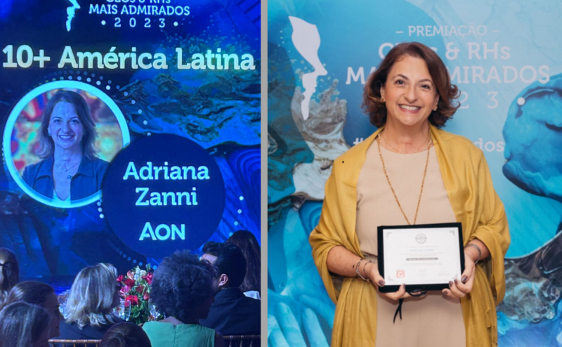 VP de Recursos Humanos da Aon para a América Latina, Adriana Zanni/ Fotos: Aon