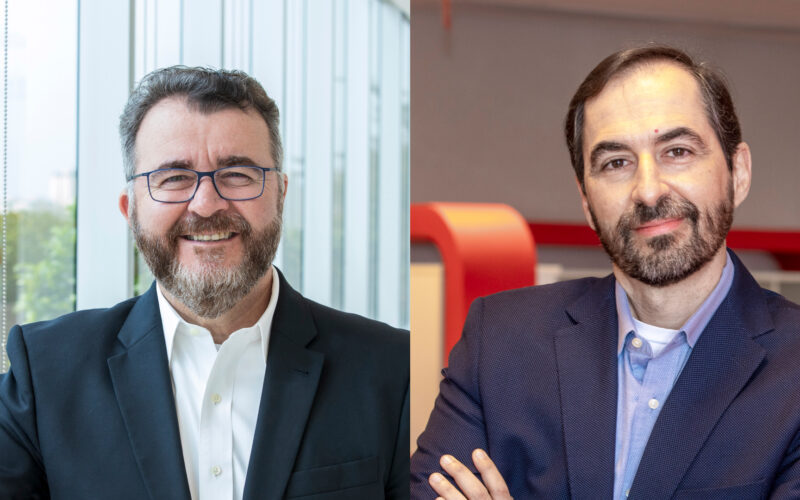 Jorge Nasser, diretor presidente da Bradesco Vida e Previdência e Alexandre Nogueira, diretor de marketing da Bradesco Seguros/ Foto: Divulgação