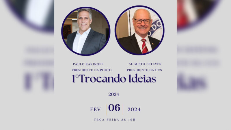 UCS recebe o novo presidente da Porto em seu 1º Trocando Ideias de 2024/ Foto: Divulgação