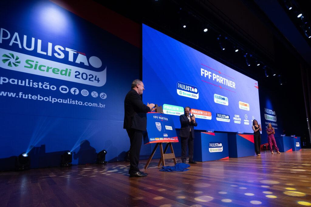 Além da renovação do patrocínio, o Sicredi destaca-se como FPF Partner ampliando o apoio a todas as competições organizadas pela Federação Paulista de Futebol em 2024/ Créditos: Rebeca Reis/Ag.Paulistão