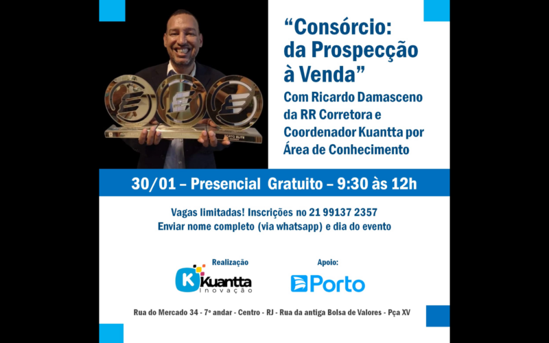 Treinamento no Centro do Rio aponta jornada de sucesso no mundo dos consórcios / Foto: Divulgação