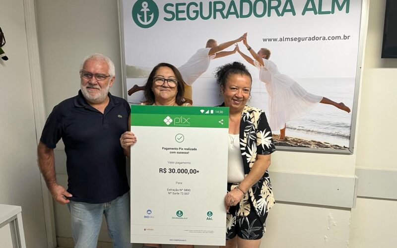 Sorteio de Capitalização ALM contempla beneficiária com o valor de R$ 30 mil / Foto: Divulgação