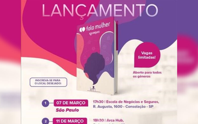 Na semana do "Dia Internacional da Mulher", Sou Segura lança o livro "Fala Mulher" / Divulgação