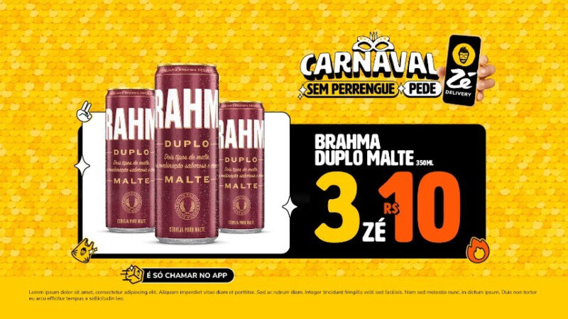 É 3 por 10! Zé Delivery leva promoção mais famosa do Carnaval brasileiro para casa dos consumidores/ Foto: Divulgação
