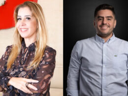 Patricia Rossi Pereira, Diretora do Centro de Serviços Compartilhados, Processos e Automação) da MAPFRE; e Diego Silva, Diretor do segmento financeiro da DialMyApp / Foto: Divulgação