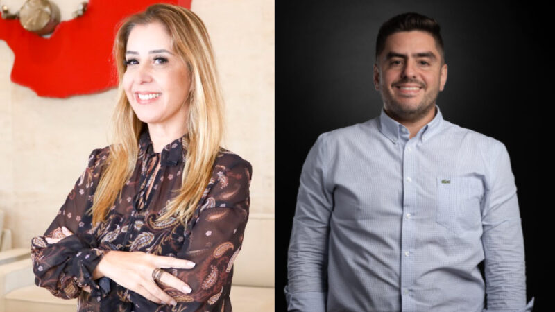 Patricia Rossi Pereira, Diretora do Centro de Serviços Compartilhados, Processos e Automação) da MAPFRE; e Diego Silva, Diretor do segmento financeiro da DialMyApp / Foto: Divulgação