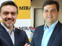 Roberto Mira Junior, Diretor Geral do MIRA Transportes; e Rogério Santos, diretor Comercial de Filiais da Sompo / Foto: Divulgação