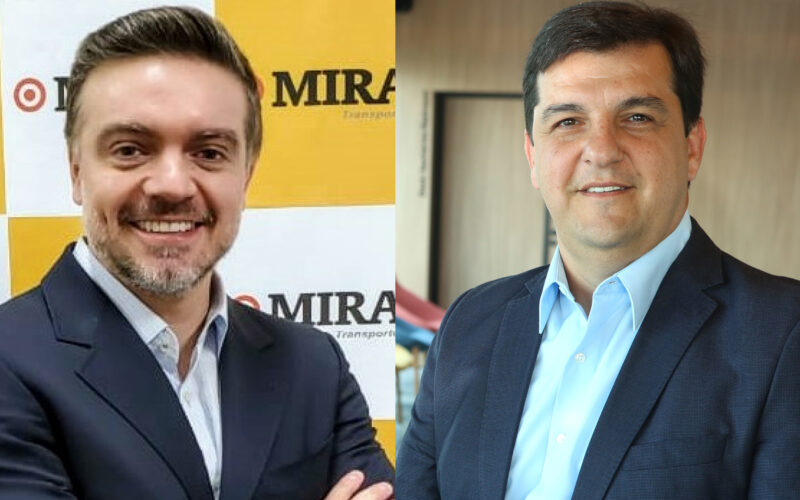 Roberto Mira Junior, Diretor Geral do MIRA Transportes; e Rogério Santos, diretor Comercial de Filiais da Sompo / Foto: Divulgação