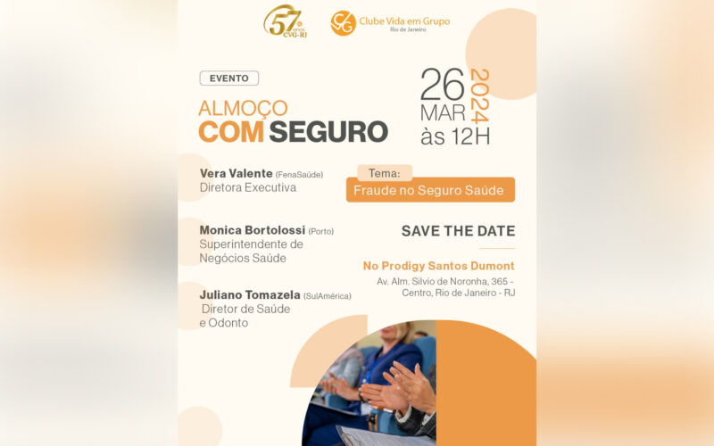 CVG-RJ promove “Almoço Com Seguro” no próximo dia 26 de março