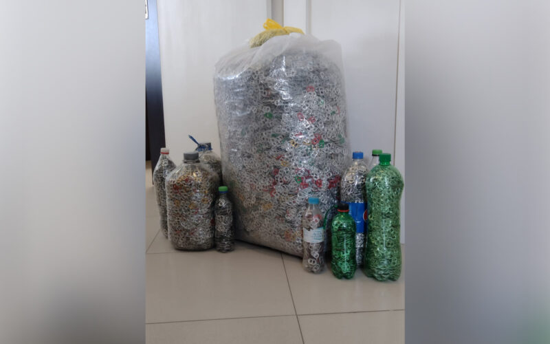 SindsegSC recebe doação de lacres em prol de campanha social / Foto: Divulgação