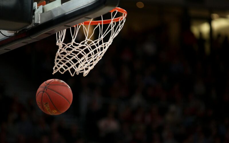 Basketball Hoop in Basketball Court