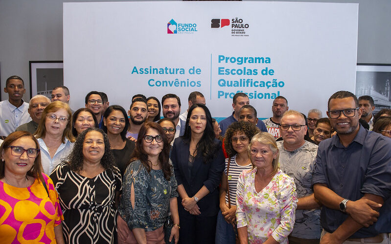 Evento de assinatura de convênios com a Escola de Qualificação Profissional do Fundo Social de São Paulo / Foto: Divulgação