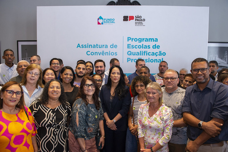 Evento de assinatura de convênios com a Escola de Qualificação Profissional do Fundo Social de São Paulo / Foto: Divulgação