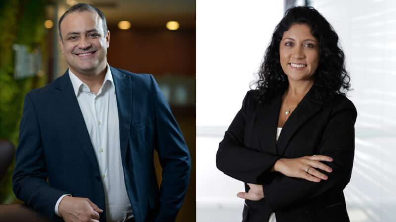 Alexandro Barbosa, diretor Comercial Regional Minas Gerais e Centro-Oeste; Livia Prata, diretora Comercial Regional Rio de Janeiro e Espírito Santo da Allianz / Foto: Túlio Vidal e Rogerio Resende / Divulgação