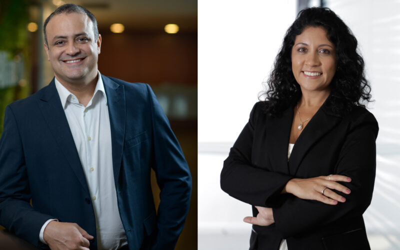 Alexandro Barbosa, diretor Comercial Regional Minas Gerais e Centro-Oeste; Livia Prata, diretora Comercial Regional Rio de Janeiro e Espírito Santo da Allianz / Foto: Túlio Vidal e Rogerio Resende / Divulgação