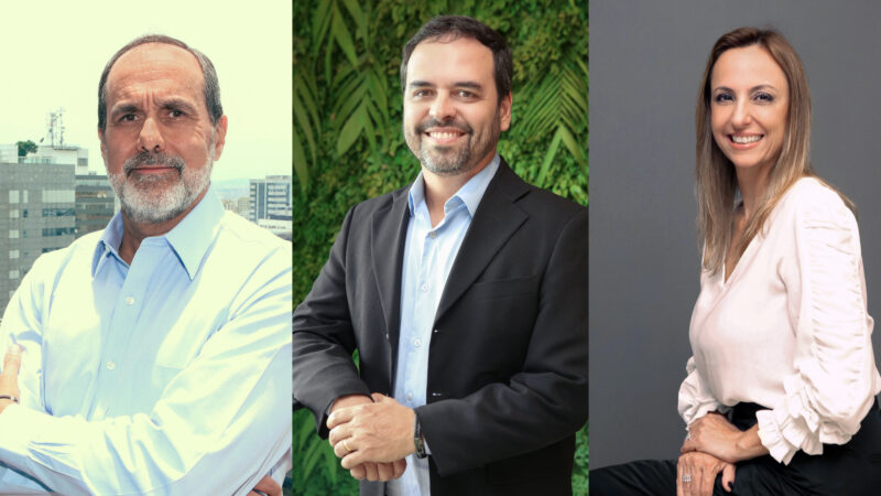 Alfredo Lalia Neto, CEO da Sompo; Celso Ricardo Mendes, diretor Executivo da Sompo; Roberta Caravieri, diretora de RH e Sustentabilidade da Sompo / Foto: Divulgação