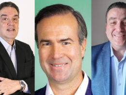 Os executivos Guillermo León, Ronaldo Barreto e Ricardo Valencia / Foto: Divulgação