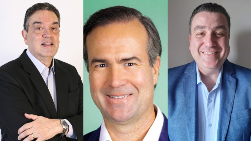 Os executivos Guillermo León, Ronaldo Barreto e Ricardo Valencia / Foto: Divulgação