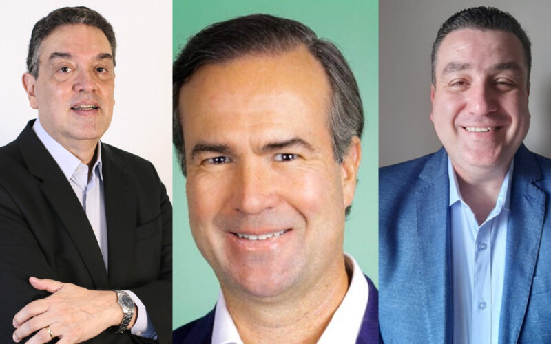 Os executivos Guillermo León, Ronaldo Barreto e Ricardo Valencia / Foto: Divulgação