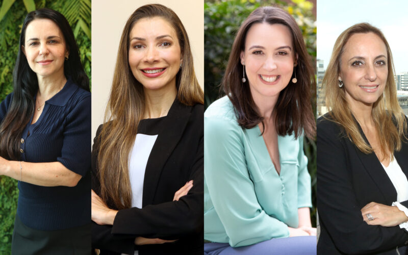 Andreia Paterniani, Cristiane Martins da Silva, Isabel Candido Willig e Roberta Caravieri, executivas da Sompo / Foto: Divulgação
